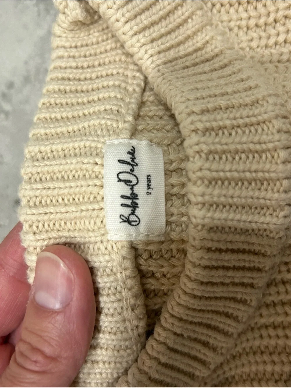 Bubba Deluxe chunky ribbed